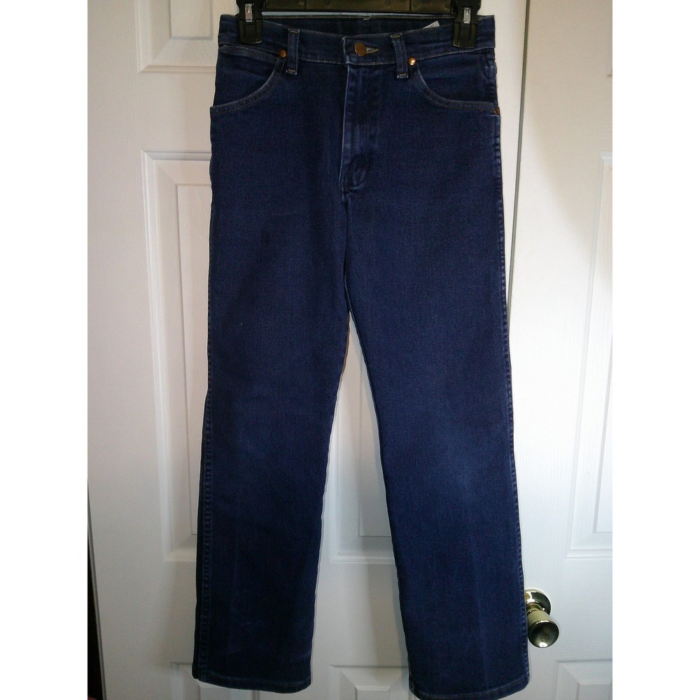 Wrangler Slim Adjustable Waist Dark Wash Denim Jeans Kids Size 14